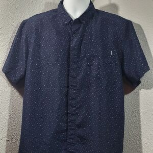 Navy Microdot Short-Sleeve Shirt